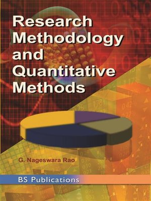 cover image of Research Methodology and Quantitative Methods